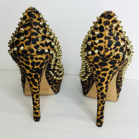 Animal Print Spike Heels - Picture 6 of 8